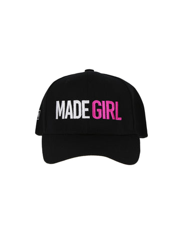 ***CLASSIC COLLECTION ***MADE GIRL SIGNATURE TWO TONE LOGO CAP - BLACK