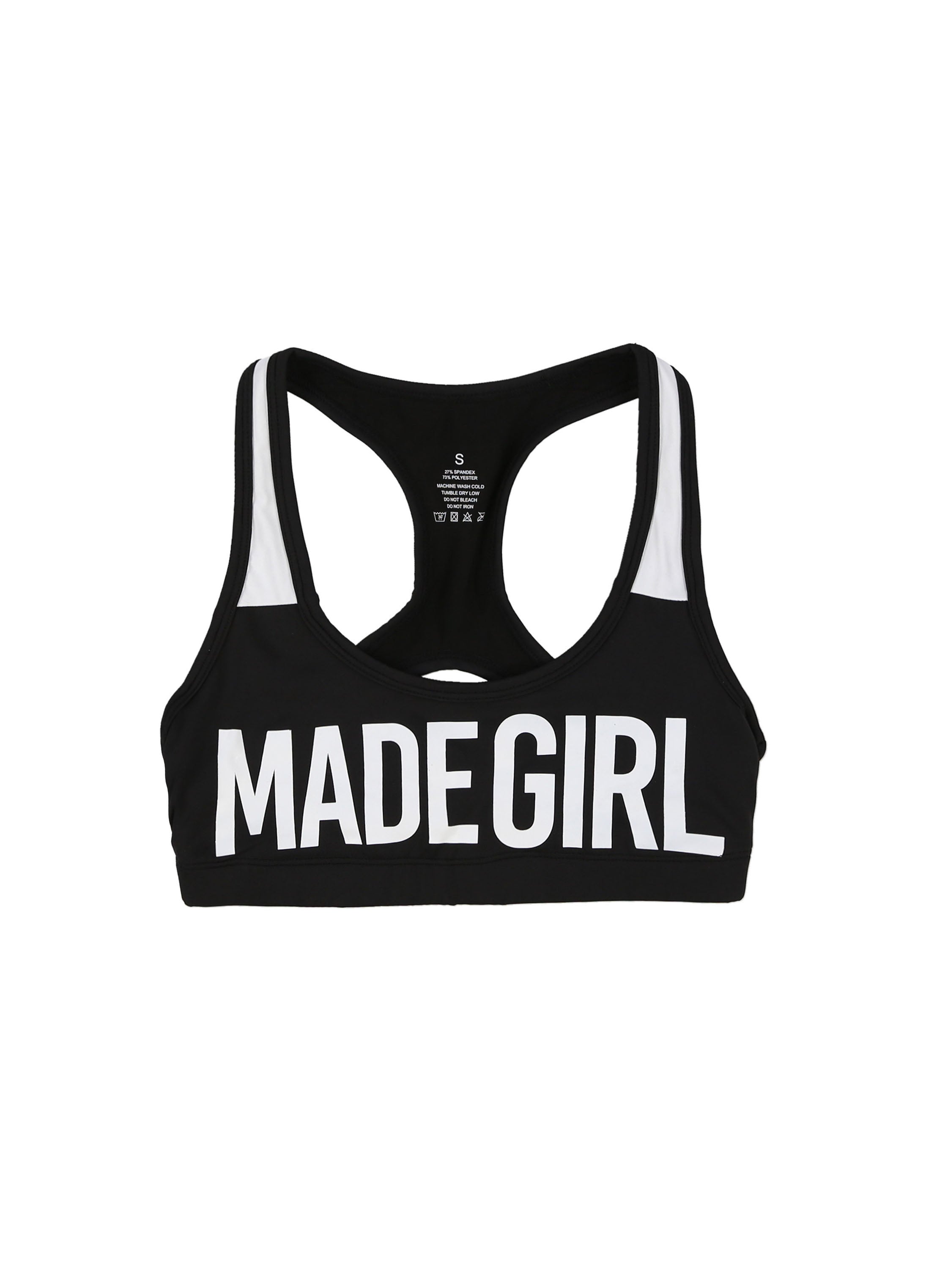 ***CLASSIC COLLECTION****MADE GIRL SIGNATURE PERFORMANCE SPORTS BRA - BLACK